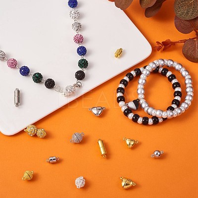 21Pcs 21 Styles Brass Magnetic Clasps JX157A-1