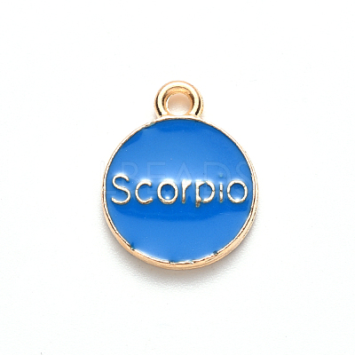 Alloy Enamel Pendants ENAM-S124-01B-02L-1
