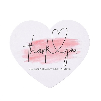 Coated Paper Thank You Greeting Card DIY-F120-03B-1