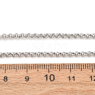 2.5MM 304 Stainless Steel Rolo Chain/Pea Chain Necklaces SA-CBA4160-23P-1