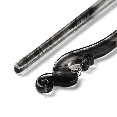 Opaque Acrylic Hair Sticks OHAR-C011-01A-02-1