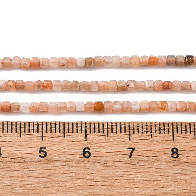 Natural Peach Moonstone Beads Strands G-RM250104-A3-1
