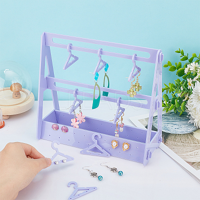 Opaque Acrylic Earring Display Stands EDIS-WH0029-16D-1