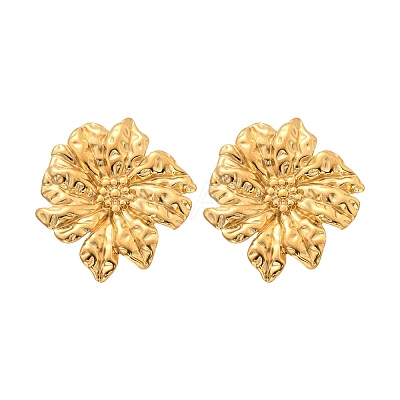 304 Stainless Steel Studs Earrings for Women EJEW-K306-29G-1