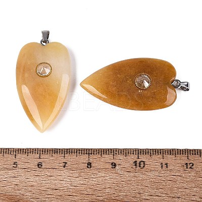 Natural Topaz Jade Pendants G-Q601-47G-1