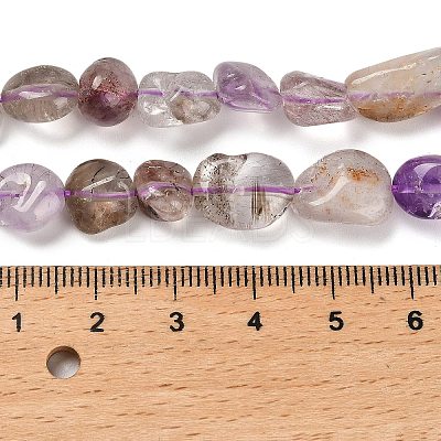 Natural Rutilated Quartz Beads Strands G-P497-01E-08B-1