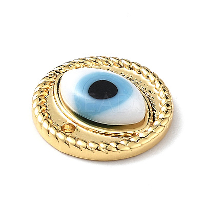 Handmade Lampwork Evil Eye Pendants ZIRC-L102-15G-03-1