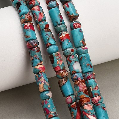 Dyed Synthetic Imperial Jasper Beads Strands GG-CBAA20A-02G-1