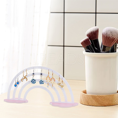 Acrylic Jewelry Earring Display Stands EDIS-WH0022-10-1
