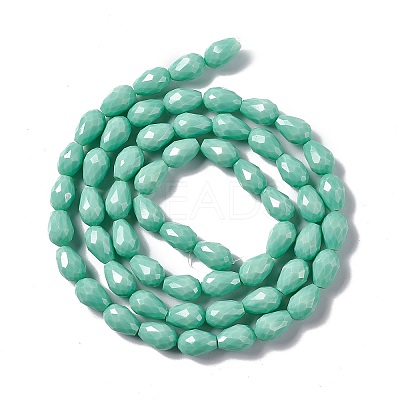 Faceted Glass Beads Strands GLAA-E037-01C-1