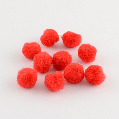 DIY Doll Craft Pom Pom Yarn Pom Pom Balls AJEW-S006-10mm-M-1