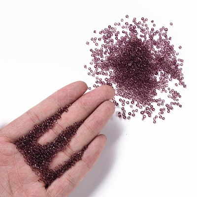Transparent Round 12/0 Glass Seed Beads SEED-A004-2mm-16-1