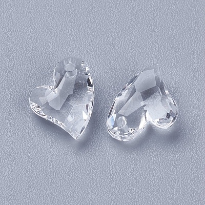 Transparent Acrylic Charms X-MACR-G055-11mm-02X-1