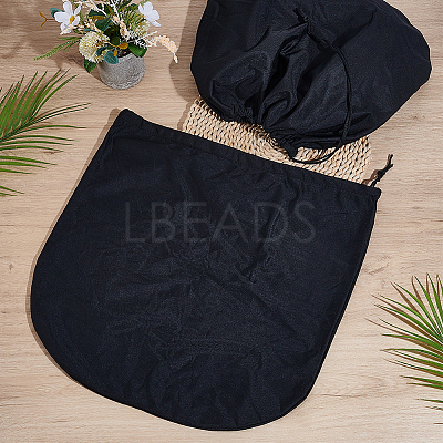 Rectangle Polyester Velveteen Cloth Dustproof Drawstring Bags for Helmets ABAG-WH20023-002B-1