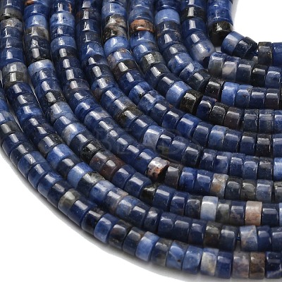 Natural Sodalite Beads Strands G-Z110-A03-2x4mm-1