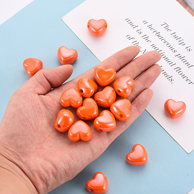 Opaque Acrylic European Beads MACR-S372-03B-84-1