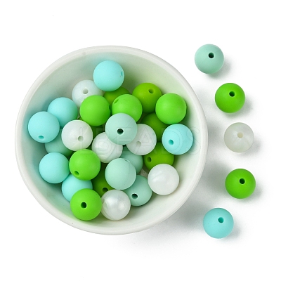 35Pcs Food Grade Eco-Friendly Silicone Focal Beads SIL-FS0001-22F-1