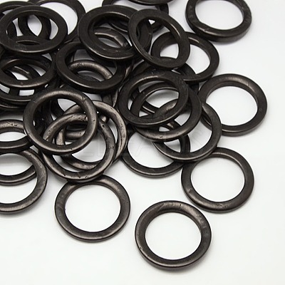 Dyed Wood Jewelry Findings Coconut Linking Rings X-COCO-O006B-07-1