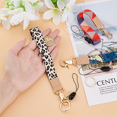 3 Sets 3 Colors PU Leather Mobile Straps AJEW-HY0001-63-1