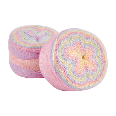 Segment Dyed Knitting Yarn DIY-TAC0033-03I-1