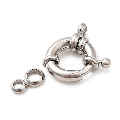 Brass Spring Ring Clasps KK-D407-01P-C-1