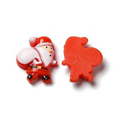 Christmas Opaque Resin Cabochons RESI-K019-28-1
