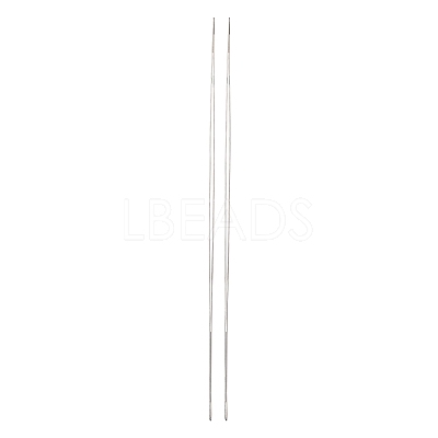 Iron Big Eye Beading Needles TOOL-R095-02-1