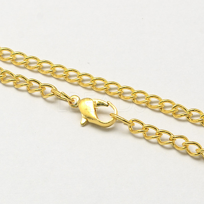 Vintage Iron Twisted Chain Necklace Making for Pocket Watches Design CH-R062-G-1