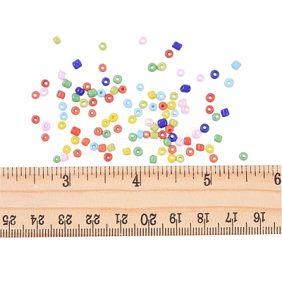 8/0 8 Colors Round Glass Seed Beads SEED-JP0007-14-3mm-1
