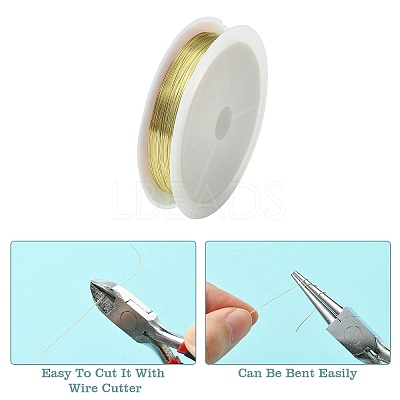 Copper Jewelry Wire CWIR-CW0.3mm-28-1