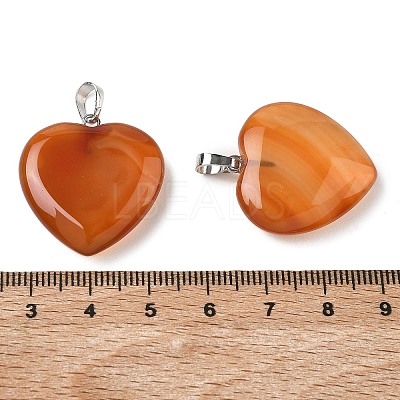 Natural Carnelian Pendants G-G956-B52-FF-1
