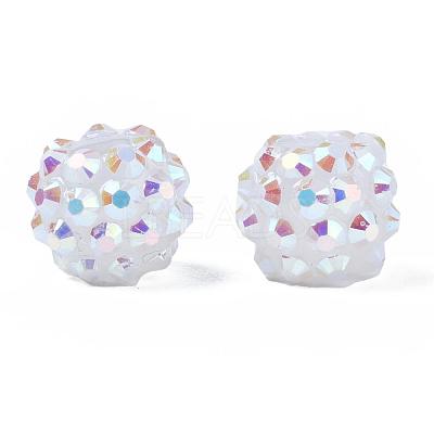 Resin Rhinestone Beads RESI-S253-12mm-GAB1-1