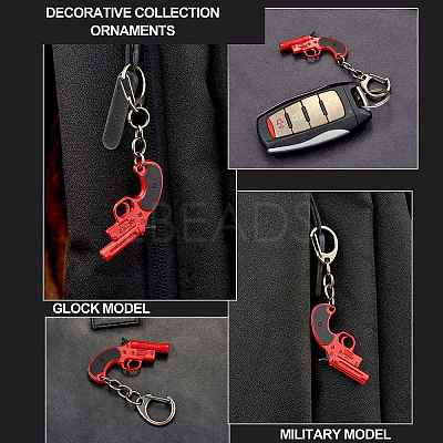 Pistol Weapon Model Pendant Keychain JX509A-1