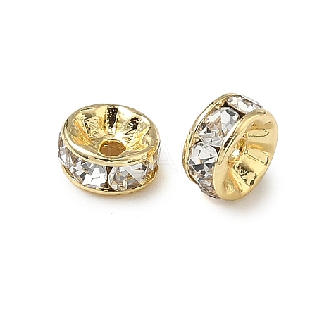 316 Surgical Stainless Steel Rhinestone Spacer Beads X-STAS-L285-001G-04-1