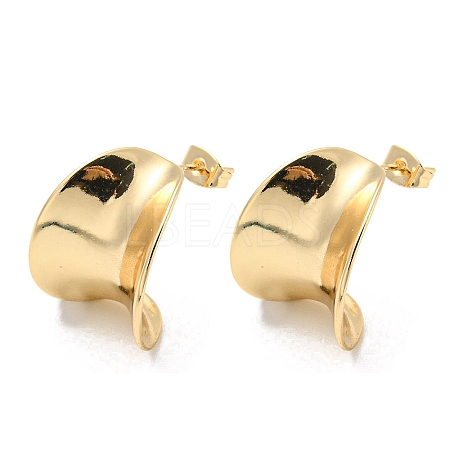 Brass Stud Earring EJEW-B035-02KCG-1