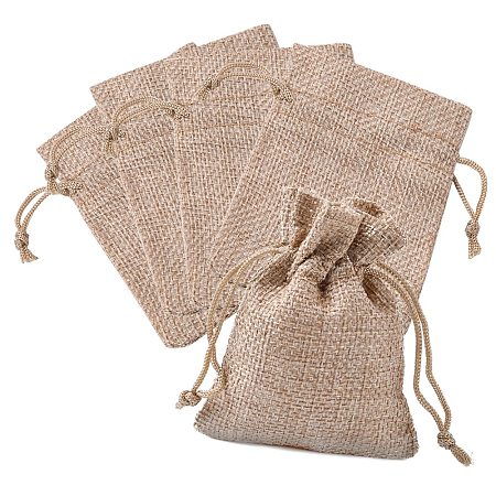Burlap Packing Pouches Drawstring Bags LS-X-ABAG-Q050-7x9-01-1