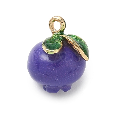 Fruit Theme Alloy Enamel Pendants PALLOY-P314-01A-G-1