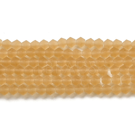 Imitate Austrian Crystal Frosted Glass Beads Strands EGLA-A039-T4mm-MD18-1