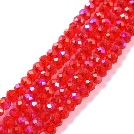 Electroplate Glass Beads Strands X1-EGLA-A034-T4mm-L09-1