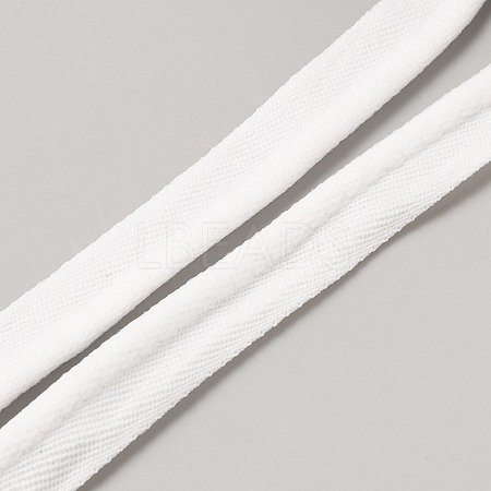 Flat Polyester Elastic Lip Trim Cord EW-WH0014-06B-1