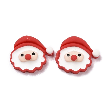 Christmas Theme Opaque Resin Cabochons X-RESI-G029-A04-1