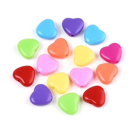 Opaque Acrylic Beads SACR-T017-39-1