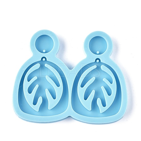 DIY Leaf Dangle Stud Earrings Silicone Molds DIY-I037-01A-1