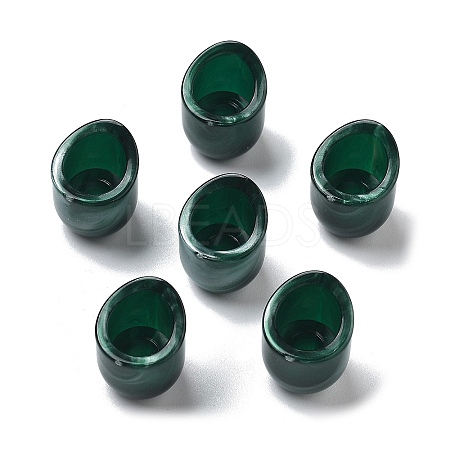Two Tone Acrylic Beads OACR-S042-06G-1