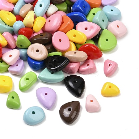 Opaque Acrylic Beads OACR-H058-01-1