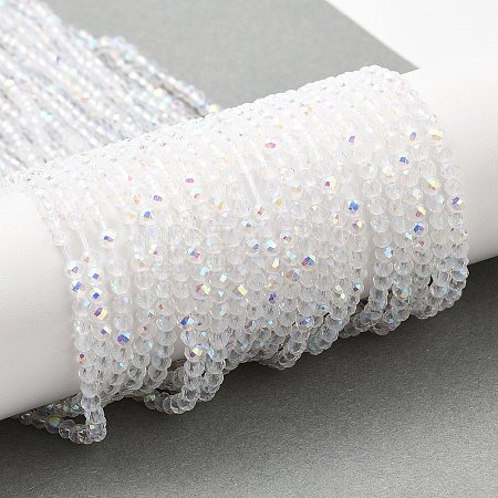 Electroplate Glass Beads Strands LS-GLAA-H021-01B-AB01-1