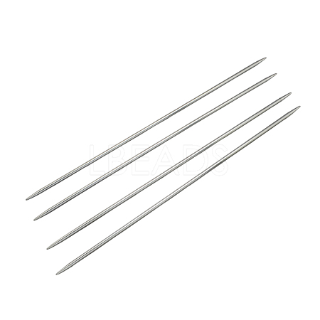 Stainless Steel Double Pointed Knitting Needles(DPNS) TOOL-R044-240x1.5mm-1
