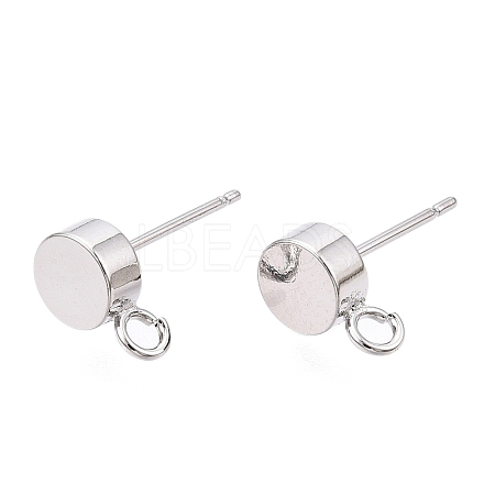 Brass Stud Earring Findings KK-T038-293P-1