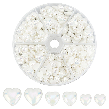 ABS Plastic Imitation Pearl Cabochons PACR-AR0001-02-1