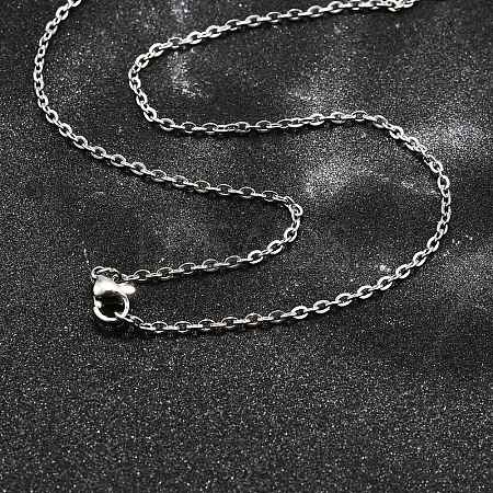 Tarnish Resistant 304 Stainless Steel Women Chain Necklaces NJEW-C079-01C-1